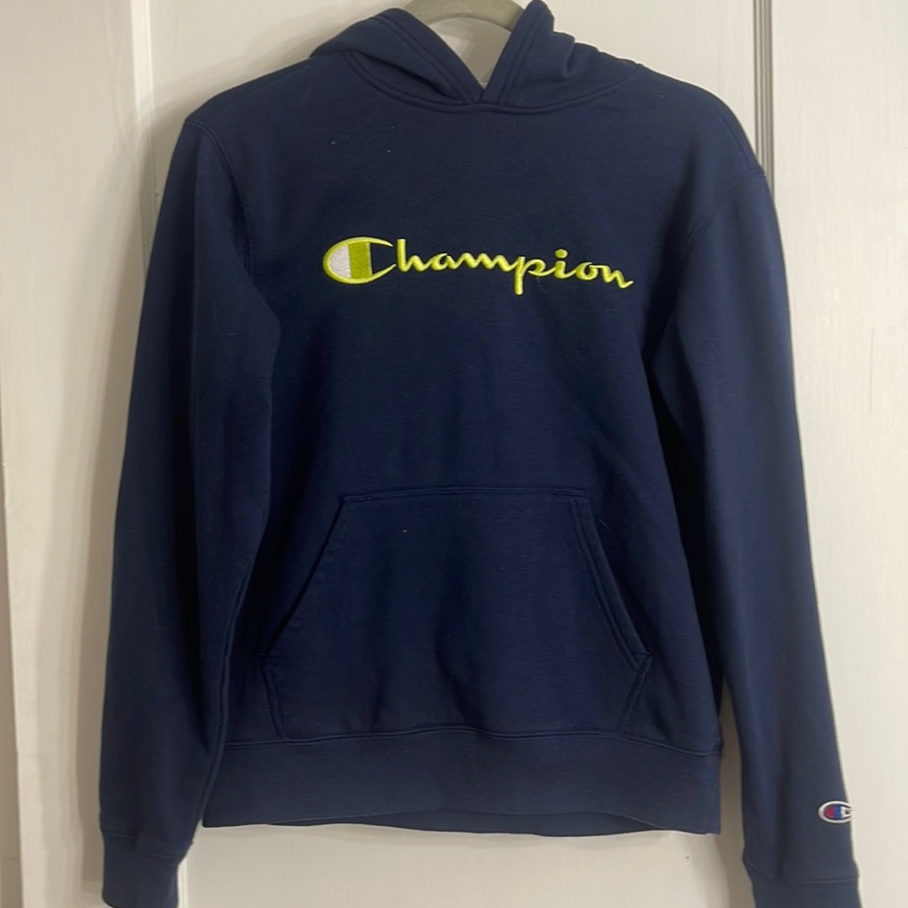 Navy Blue Champion hoodie